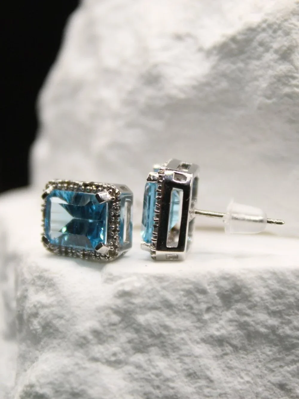 Ocean Radiance Blue Topaz Earrings